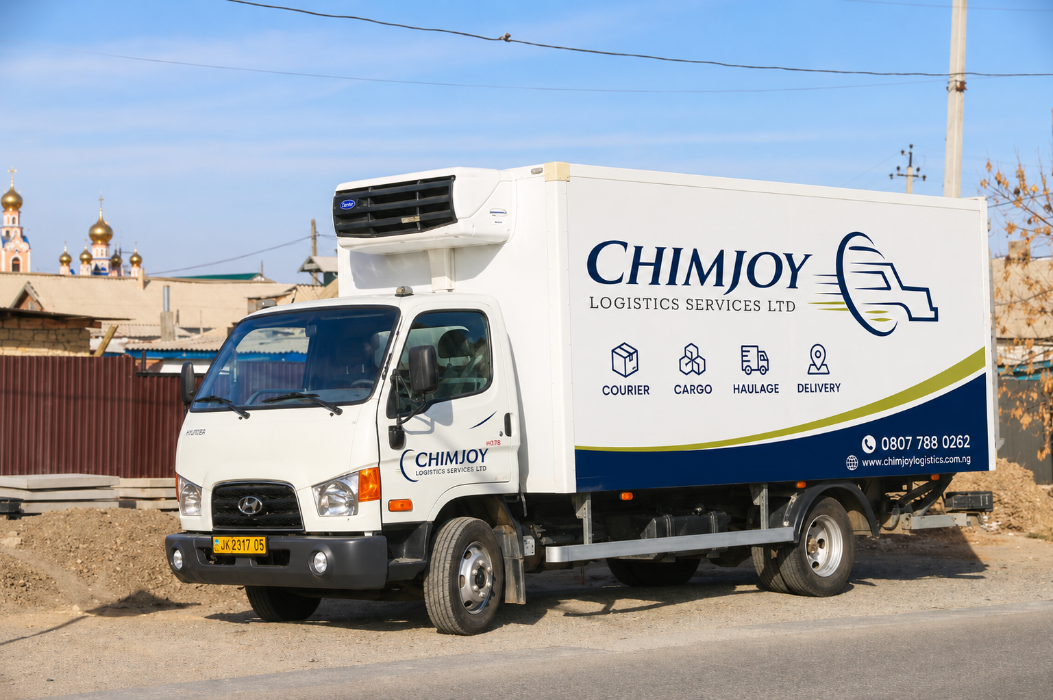 ChimJoy Logistics Branded Courier Delivery Vehicle in Owerri